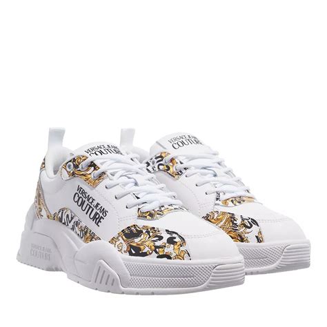 scarpe bianca e oro versace|Scarpe Versace Jeans Couture bianco donna .